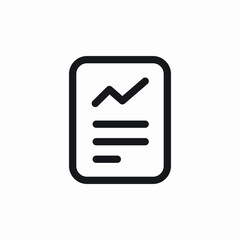 analytics data chart icon vector sign