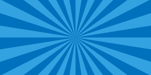 Vector blue sun rays sunburst texture background. Abstract background with rays retro starburst design spiral striped illustration sunray template wallpaper design.