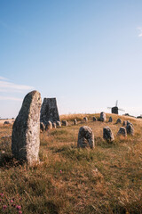 Historische Steinsetzung der Wikinger in Schweden
