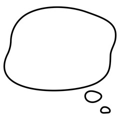 ぼんやりふきだしのイラスト　