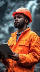 Engineer tablet waterfall site survey