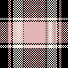 tartan pattern in soft beige, white, and light pink. Perfect for fabric, fashion, wallpaper, and digital backgrounds. Classic checkered design for timeless style and versatile design projects.