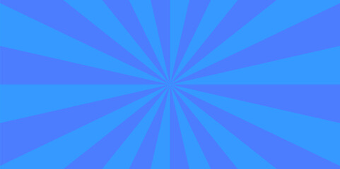 Background sunburst pattern blue design. Vintage sunrays illustration swirl grunge backdrop line. sun beam vector banner design and comic burst gradient concept pattern.	