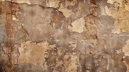 Obraz premium close up horizontal image of an old ruined concrete wall background surface