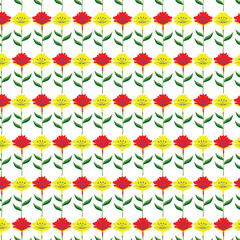 seamless pattern with flowers
