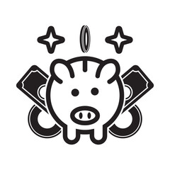 Money Piggy Bank Icon