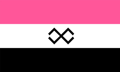 Flag of the Moksha people, Flag background. Vector illustration