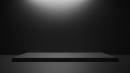 Obraz premium a dark textured wall with a spotlight effect