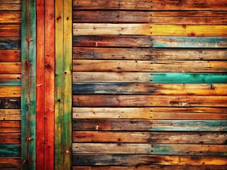 Fototapeta premium Rustic Old Wooden Wall Texture Background with Copy Space - Left Side