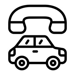 Customer Call Line Icon