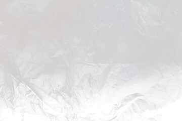 Overlay of Old Grainy Crumpled Plastic Texture with Transparent Background