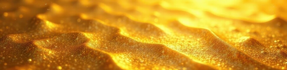 Abstract golden surface with highlights and shadows,  gold backdrop,  art