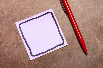 Important Message Written On Piece OF Paper. Photo Of Different Office Supplies, Stickers,...
