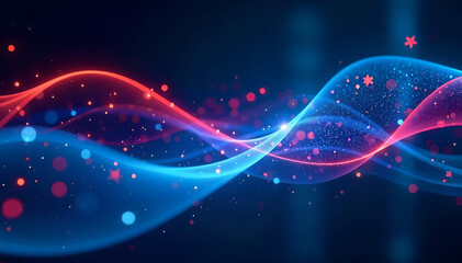 abstract blue background with waves