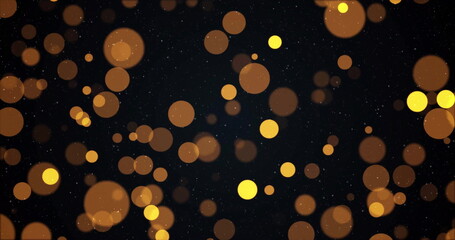 Image of yellow spots over black background