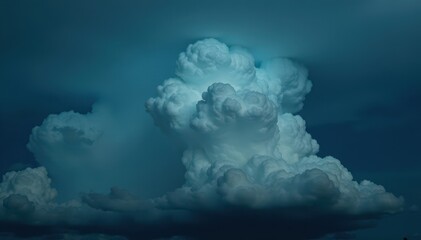 Naklejka premium Dark, heavy clouds gathering, imminent downpour , atmospheric, stratus