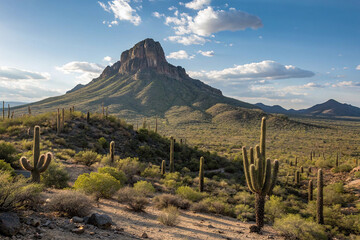 Fototapeta premium Bursera is mountain peak in arizona.