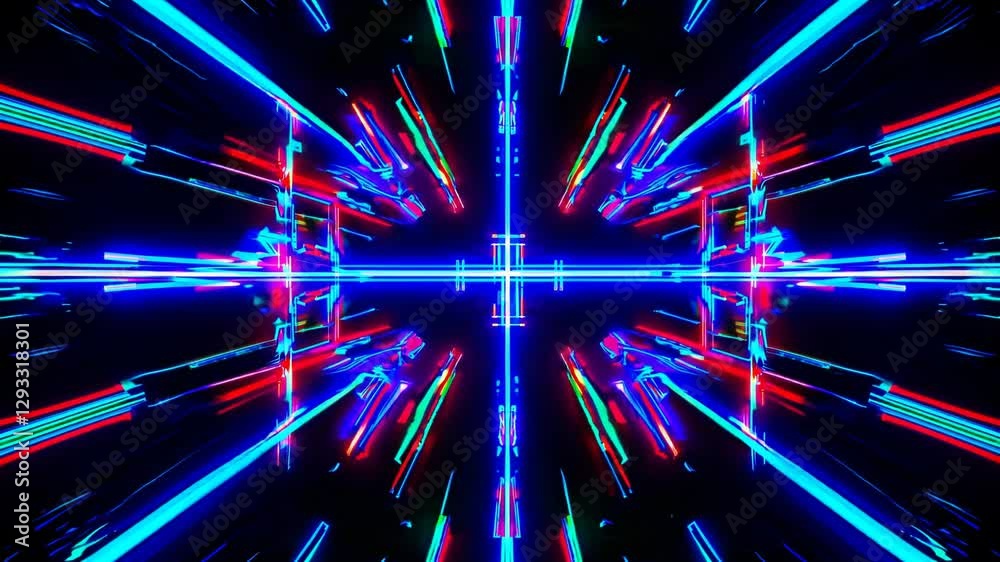Poster abstract background of light lines