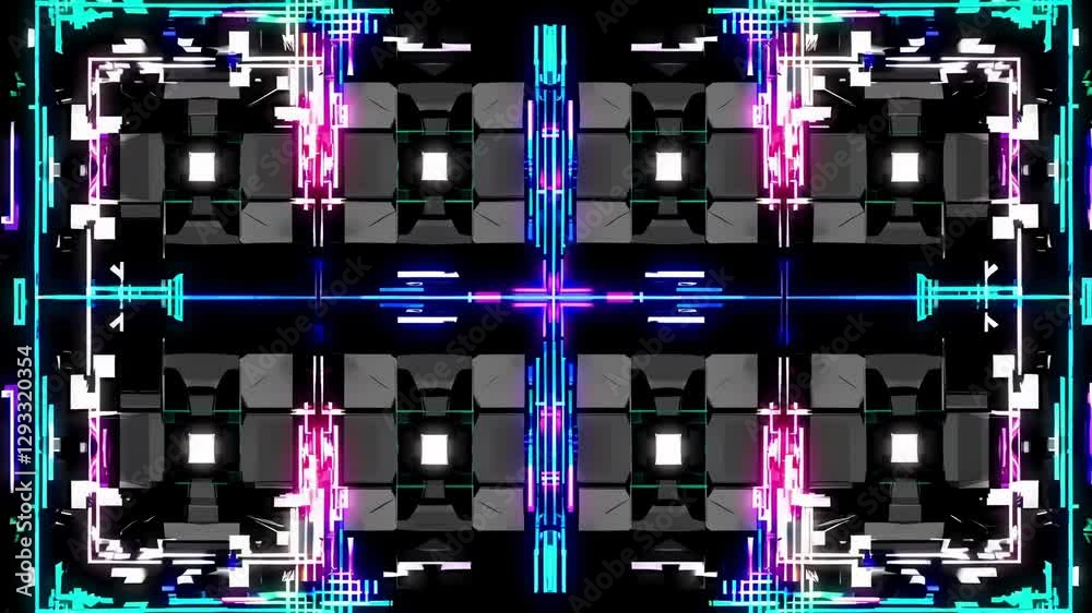 Poster abstract background with squares