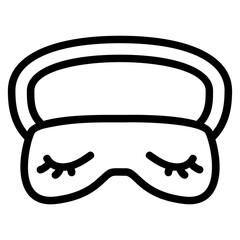 Eye mask Line Icon