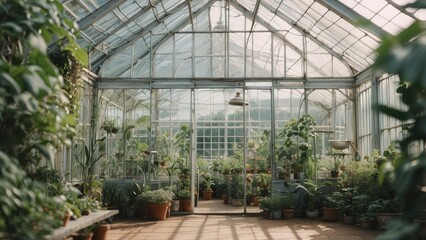 3. "Greenhouse Glowing in the Gentle Light of the Low Sun"