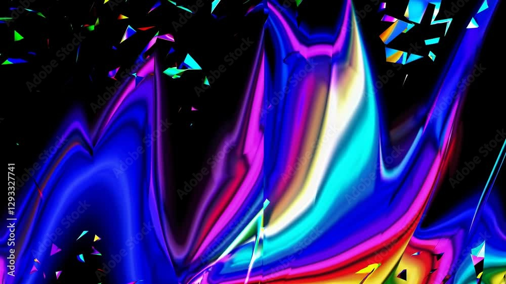 Aufkleber abstract blue background with lines