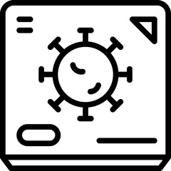 Obraz premium Virus icon