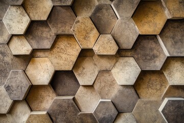 A seamless hexagonal abstract pattern, perfect for use in science, medicine, and technology visuals.