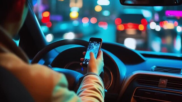 Someone used the GPS to navigate through the unfamiliar city, ensuring they wouldn't get lost.