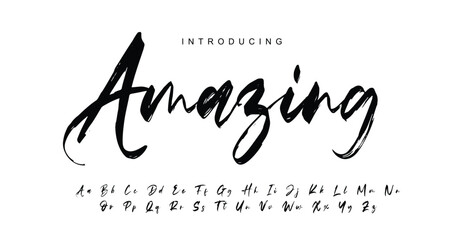 Handwritten Brush Font