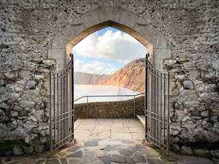 Fototapeten Grau Connaught Gardens Archway, Sidmouth, Devon  © Leon Woods