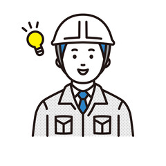 ひらめく作業員