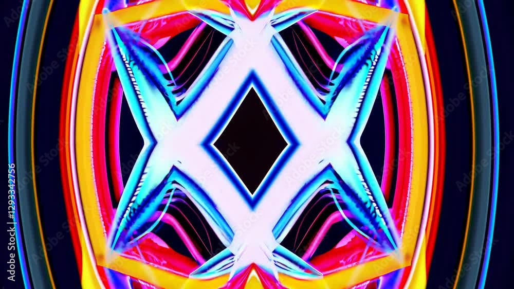 Poster abstract background with colorful stripes
