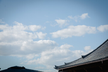 Pagoda in a temple in Kyoto, Japan