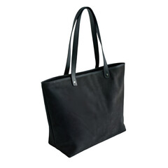 Naklejka premium Black tote bag mockup isolated on transparent background