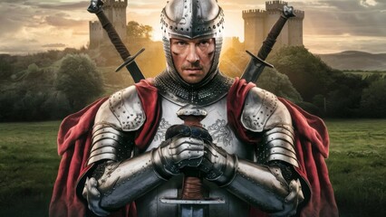 Naklejka premium Medieval Knight