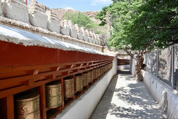 インド　ラダック　マニ車
