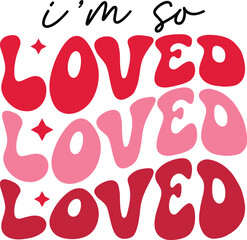 valentine retro svg design