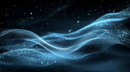 White fast speed trail with sparkles on dark background. Glow and blur motion effect vector illustration set. Transparent dynamic frost air tail streak. Isolated png magic wind swirl design.
