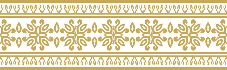 Vintage ornamental border design with ethnic pattern.
