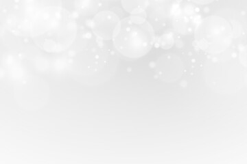 Abstract White Sparkling Bokeh Effect, A Delicate and Luminous Composition of Light Orbs and Floating Particles, Symbolizing Serenity, Magic, and a Subtle Wintery Glow