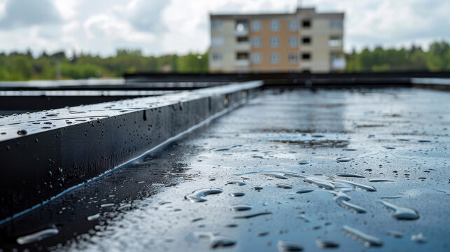 Waterproof Roofing Membrane: A tough, flexible membrane that seals roofs against rain and moisture, enhancing building protection.
