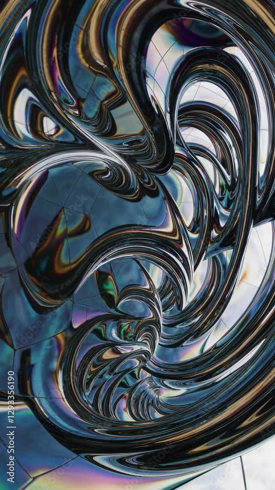 Poster abstract background with circles and stripes