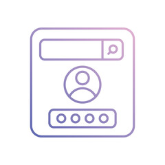 Account login vector icon