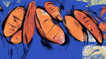 Vibrant Abstract Shapes in Bold Hues