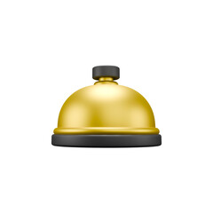 3D icon render reception bell 