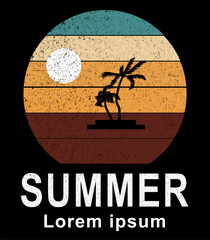 the summer vibes summer paradise summer holiday poster