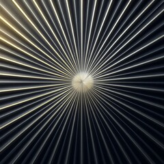 Fototapeta premium Abstract spiral pattern with golden rays on dark background