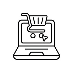 E-commerce platform vector icon