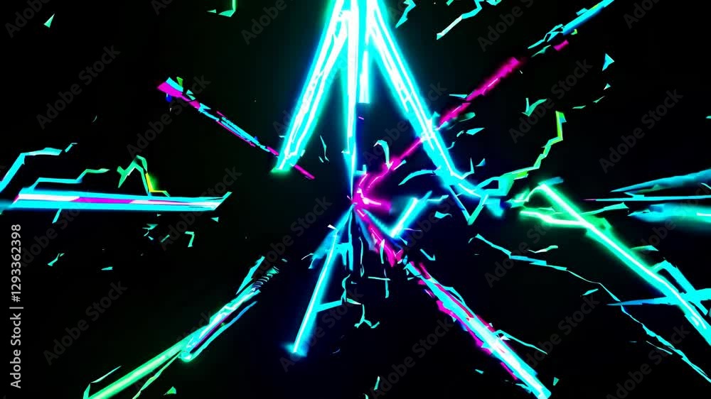 Poster abstract background with glowing lights